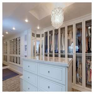 Bedroom Full Dressing Mirror Modular Wooden Modern Furniture Wardrobe Walk in Closet With <b>Drawer</b> for <b>Storage</b> Closet - Product Image 4