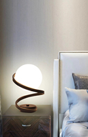 Lampe de bureau LED à effet flottant, lumière lunaire, rechargeable, tactile, pour chambre à coucher, petite lampe d'ambiance de chevet