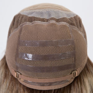 <span class=keywords><strong>Alessandra</strong></span> Blonde Perruques cheveux humains vierges brésiliens Long Monofilament Top Lace Front Transparent Lace pour les patients souffrant d'alopécie - Product Image 5