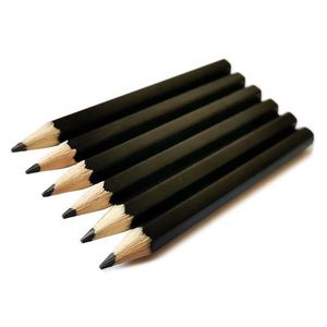 Mini-ensemble de golf personnalisé en bois noir, crayons promotionnels 2B et HB pour enfants, fournitures scolaires standard - Product Image 2