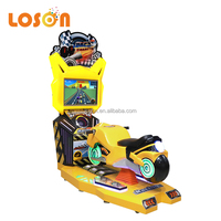 Simulateur de course intérieur populaire manèges de terrain de jeu sur moto jeux d'arcade à pièces