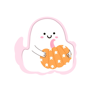 DAMAI Little Ghost and Pumpkin Halloween Party Table Decoration Disposable Paper Dinner Plates Dessert Plates Tableware Sets - Product Image 5