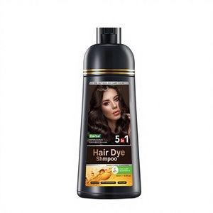 Tinte Permanente Profesional 5 en 1 para el Cabello, Crema de 500 ml con Aceite de Argán – Coloración Herbal sin Amoníaco para Cobertura de Canas, Marca Privada - Product Image 3