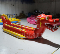 Chine meilleur bateau gonflable Dragon double voie rouge bateau gonflable loong 12 personnes sports nautiques bateau dragon