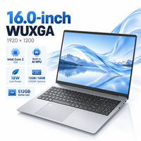 Kits d'ordinateurs portables SKD CKD 16 pouces Intel Core 3 304 AI NPU 12 Go 16 Go de RAM 512 Go SSD Fabricant OEM Assemblage local Ordinateur portable