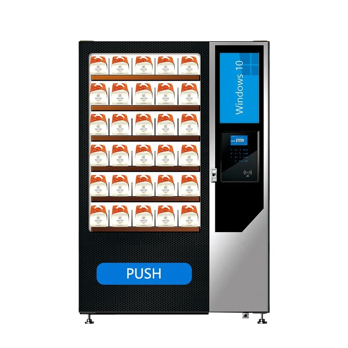 Автоматический торговый автомат с 8 различными комбинированными закусками и напитками с системой охлаждения