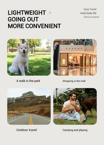 Umico Chariot <span class=keywords><strong>de</strong></span> luxe Oxford pliable et solide pour poussette pour petits chats et chiens - Product Image 5