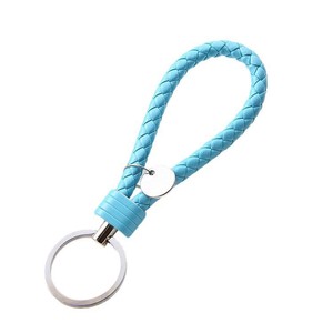 Leather Keychain Oval Shape Zinc Alloy Durable Multi Color For Car And Apartment Keys Gift For Men And Women - Product Image 5