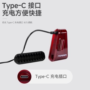 Forever <b>Bicycle</b> Tail <b>Light</b> USB-C Rechargeable LED High Brightness Night Riding Warning <b>Light</b> IPX4 Waterproof - Product Image 2