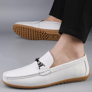 Zapatillas Planas de Moda Verano 2026, Zapatos Casuales Cómodos de Cuero Genuino, Zapatos Sin Cordones para Hombre - Product Image 1