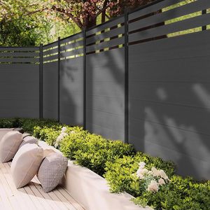 Valla <span class=keywords><strong>de</strong></span> privacidad <span class=keywords><strong>de</strong></span> 6 pies con 1 poste para exteriores, pantalla <span class=keywords><strong>de</strong></span> barrera decorativa para jardín, patio, césped - Product Image 6