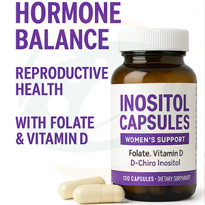 Capsules de complément alimentaire à base de plantes de qualité alimentaire, vente chaude OEM, DIM, folate, inositol, capsules pour une ovulation saine, gestion hormonale - Product Image 3