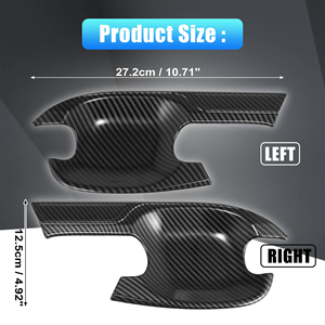 Car Carbon Fiber Side <strong>Door</strong> Handle Cup Bowl Lid Frame Cover Trim Molding for 2016-2023 Toyota 3rd Gen Tacoma Auto Exterior Parts - Product Image 4