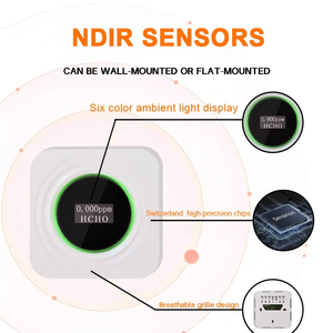 HCHO เซ็นเซอร์คุณภาพอากาศเซ็นเซอร์ตรวจวัดอากาศเซ็นเซอร์คาร์บอนไดออกไซด์ตรวจวัดคุณภาพอากาศในร่ม Co2และ <span class=keywords><strong>Pm2.5</strong></span> - Product Image 3