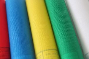 Eco Friendly Colored PP Spunbond Nonwoven Fabric Roll Abstract Geometric Pattern Medium Weight for Shopping Bags Medical - Product Image 4