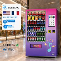 Máquina Expendedora Inteligente Automática de Refrescos y Snacks RUNYANG Personalizada en Venta, Máquina Expendedora Combinada para Alimentos y Bebidas