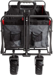 Plegable plegable al aire libre de Wagon | Profundidad Extra pesado Carro con ruedas para ir de compras de jardinería Tailgating - Product Image 4