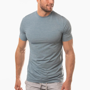 T-shirt unisexe streetwear à col montant en polyester 100% de haute qualité pour homme vente en gros - Product Image 4
