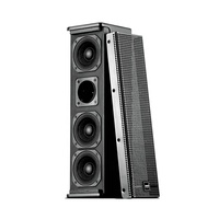 Sistema de Altavoces de Columna Pasivos Profesionales MORIN de 4 Pulgadas y 3 Vías con Amplificador de 120 W y Potencia Máxima de 480 W para Cine en Casa y DJ