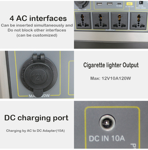 Batería de Litio de 1000 Wh, Estación de Energía Solar de 1 kW, Sistema de Energía Solar Fuera de la Red, Generador Solar Portátil de 1000 W - Product Image 5