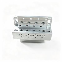 Pièces en aluminium usinées CNC 4 et 5 axes, structure complexe personnalisée, accessoires de quincaillerie CNC de précision pour l'usinage, anodisées
