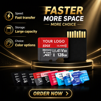 Cartes mémoire Micro TF personnalisées par le fabricant avec logo OEM, moins chères, 8 Go, 16 Go, 32 Go, 128 Go, 256 Go pour téléphones mobiles, GPS, lecteurs MP3