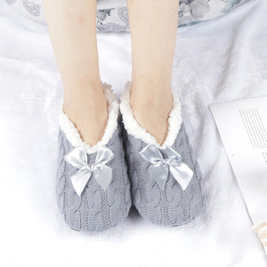 Usine Dames À L'intérieur Moelleux Plat Tapis Ballerine Maison Fourrure Pantoufles Chaussettes Femmes - Product Image 5