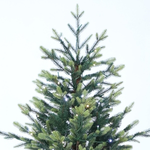 Grand sapin de Noël moderne à LED, décoratif, en PVC et PE, pin artificiel avec support métallique de qualité pour usage domestique - Product Image 6