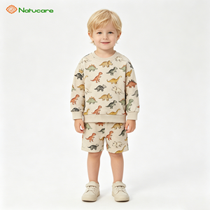 Ensemble sweat-shirt et pantalon personnalisé pour enfants, tenue décontractée à manches longues en 2 pièces pour garçons, vêtements de maison pour tout-petits, survêtement - Product Image 1