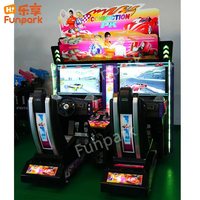 Simulateur de course automobile vidéo d'arcade à monnayeur de 32 pouces