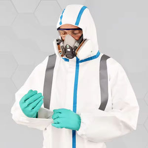 Overoles de protección química reflectantes de alta visibilidad Overoles de protección <span class=keywords><strong>contra</strong></span> radiación <span class=keywords><strong>nuclear</strong></span> - Product Image 5