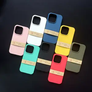 Luxury Eco Friendly Compostable biodegradable Phone Cases For iphone 13 14 pro max Custom Mobile case