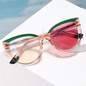 Nouvelles lunettes de soleil œil de chat tendance pour femmes, protection UV400, monture en plastique et métal, couleur noire, style urbain extérieur - Product Image 3