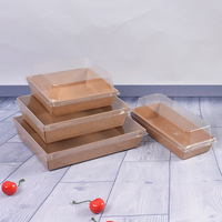 Boîte à salade personnalisée à couvercle transparent jetable à emporter de haute qualité pour le déjeuner