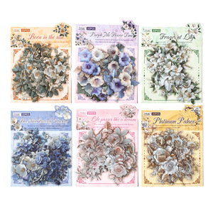 20 feuilles/paquet Autocollants décoratifs de vacances en PET à bords dentelés, imperméables et autocollants, pour fournitures de planificateur pour enfants - Product Image 5