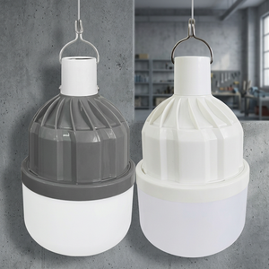 LED USB Charging Telescopic Bulb DC5V-6V 80W Diameter 95mm Three Dimmable Grey/White Options ABS+PP Material 1800mAh Battery - Product Image 3