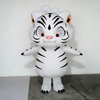 Costume de mascotte de tigre personnalisé mignon, tenue complète de personnage de vache adorable pour événements, promotions, costumes de mascotte animale d'extérieur