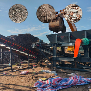 Full Set Landfill Cured Waste Sorting System Trommel Screen Air Magnetic Separator Waste Recycling <b>Processing</b> Plant - Product Image 1
