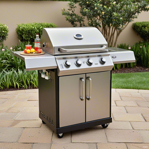 Barbecue à gaz naturel CSPS en gros, 4 brûleurs, 147 cm, réglable, en <span class=keywords><strong>Inox</strong></span> 304, pour extérieur, non revêtu, facile à assembler, avec chariot et flamme réglable - Product Image 5
