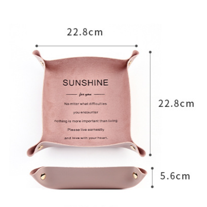 22.8*22.8ซม. สีชมพู