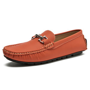 Mocassins plats décontractés pour hommes en cuir PU, grande taille 46 et 47, à bout large, de haute qualité, prix bas, pour la conduite, vente chaude directe usine - Product Image 2