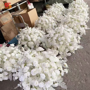 LISSE blanc pur 3D babybreath fleurs pièce maîtresse mariage arrangement floral décor - Product Image 2