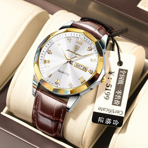 Montres-bracelets à quartz pour hommes POEDAGAR 810, montre homme étanche avec aiguilles lumineuses, calendrier, bracelet en cuir, montres pour homme, Montre Relojes - Product Image 1