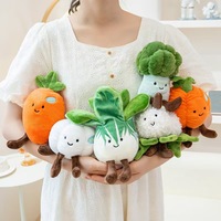 Peluche personnalisée en forme de légumes simulés : chou-fleur, aubergine, maïs – Jouet en peluche souple pour enfants
