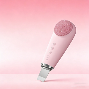 Nettoyeur de peau à ultrasons 2 en 1, brosse faciale électrique en silicone pour exfolier et éliminer les points noirs - Product Image 5