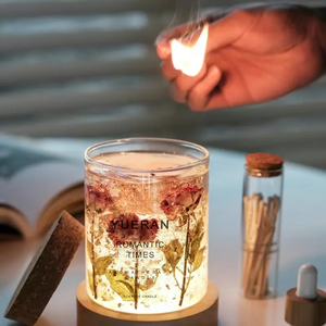 Home Decor Custom Dried Flower Scented Smokeless Soy Wax <strong>Candles</strong> Home Fragrance Aromatherapy <strong>Candle</strong> Scented <strong>Candles</strong> - Product Image 3