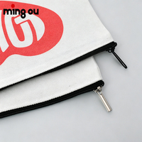 Trousse de Maquillage par Sublimation, Best-seller, Pochette Vierge en Toile, Trousse à Crayons Légère, Trousse Cosmétique Zippée