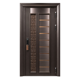 Porte d'Ingresso Principali DEZOTON di Lusso Moderne in Acciaio con Zanzariera, Porte di Sicurezza Blindate Automatiche Intelligenti - Product Image 2