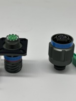 Connecteur circulaire automobile MIL Class Olive Green DIN, prise en cuivre, coque arrière, IP67, D38999, mâle/femelle, étanche, zinc