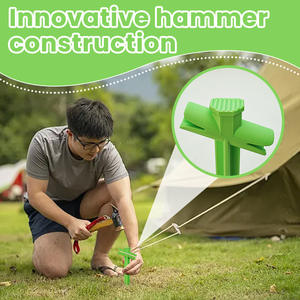 Nouveau fixateur de corde à linge transfrontalier personnalisé et créatif pour la maison fixateur de pieux d'ancre de corde de tente extérieure - Product Image 4